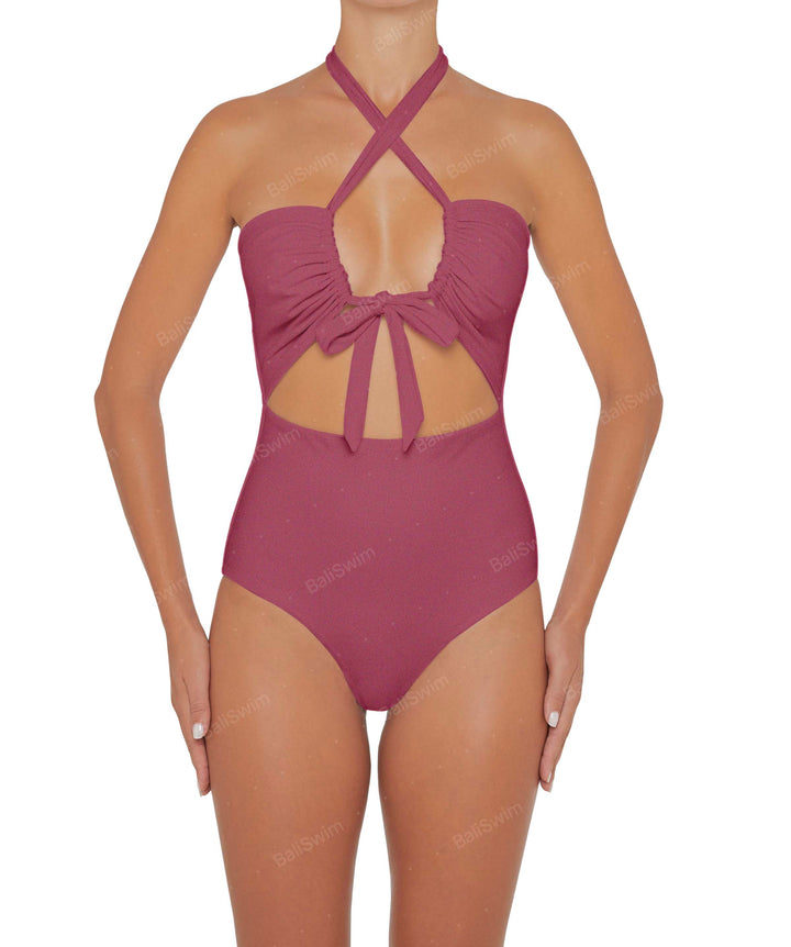 BSWS-S48 Halter Center Front Cutout One Piece