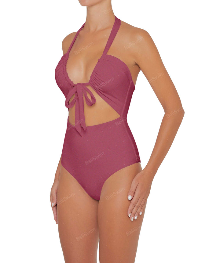 BSWS-S48 Halter Center Front Cutout One Piece