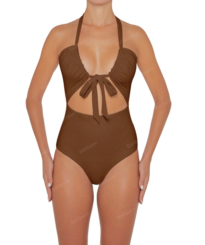 BSWS-S48 Halter Center Front Cutout One Piece
