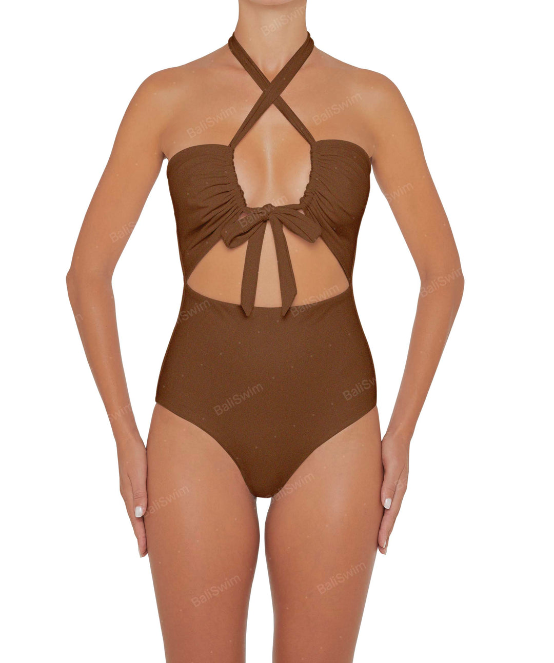 BSWS-S48 Halter Center Front Cutout One Piece
