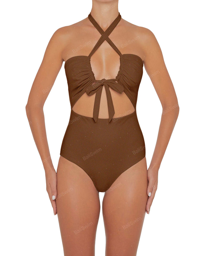 BSWS-S48 Halter Center Front Cutout One Piece