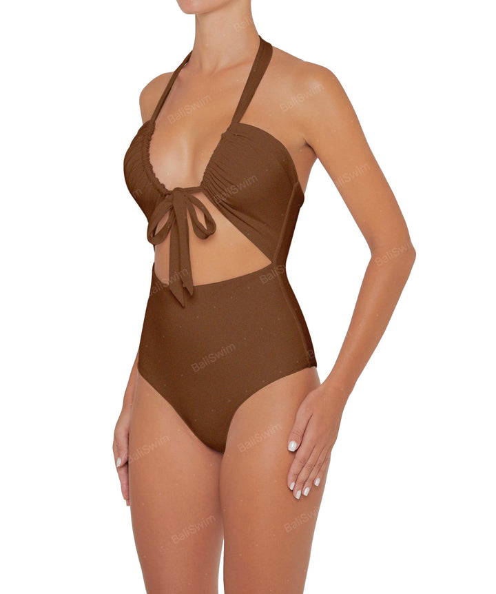 BSWS-S48 Halter Center Front Cutout One Piece