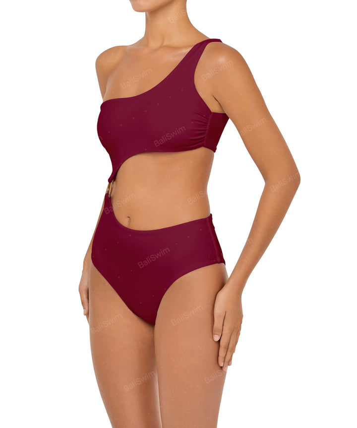 BSWS-S51 Asymmetrical Side Cutout O-Ring One Piece