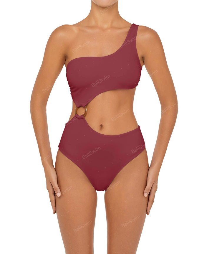 BSWS-S51 Asymmetrical Side Cutout O-Ring One Piece