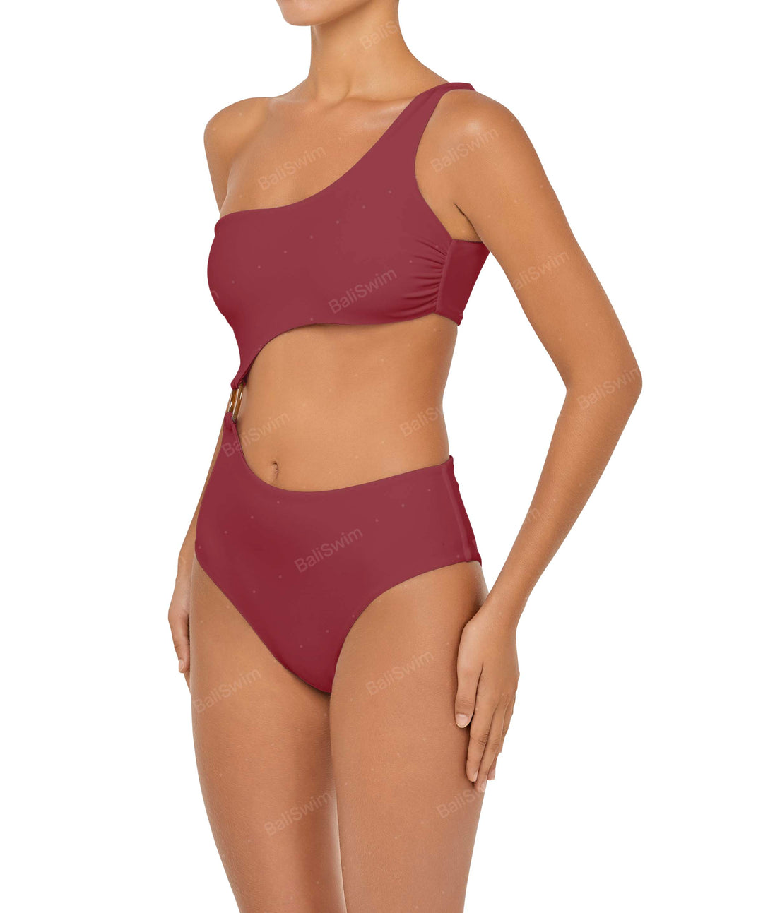 BSWS-S51 Asymmetrical Side Cutout O-Ring One Piece