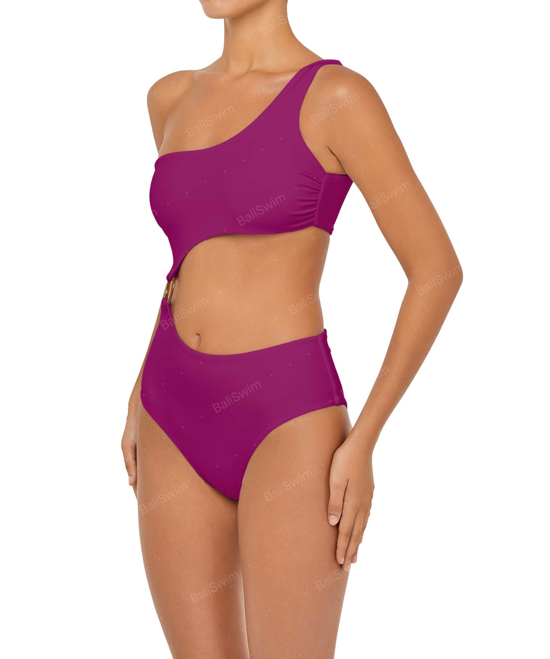BSWS-S51 Asymmetrical Side Cutout O-Ring One Piece
