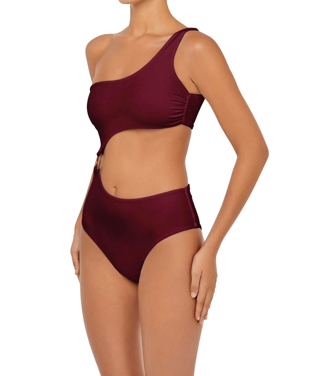 BSWS-S51 Asymmetrical Side Cutout O-Ring One Piece