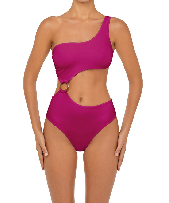BSWS-S51 Asymmetrical Side Cutout O-Ring One Piece