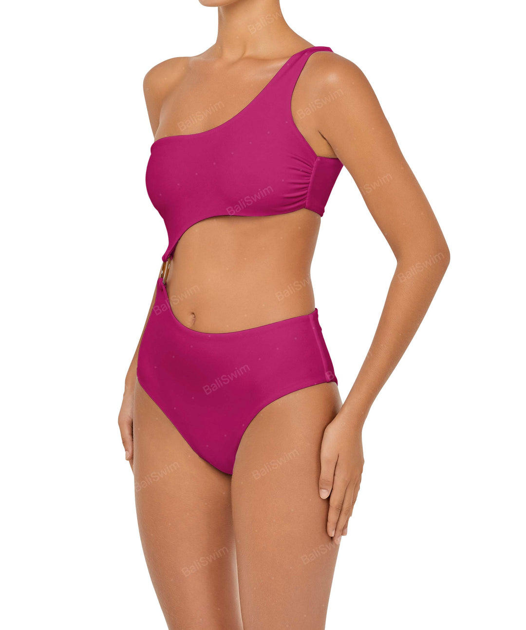 BSWS-S51 Asymmetrical Side Cutout O-Ring One Piece