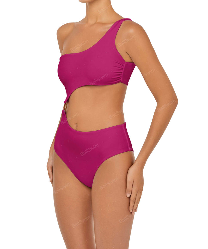 BSWS-S51 Asymmetrical Side Cutout O-Ring One Piece
