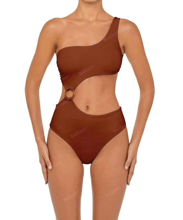 BSWS-S51 Asymmetrical Side Cutout O-Ring One Piece