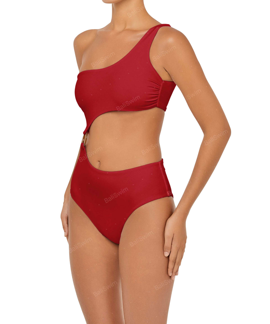 BSWS-S51 Asymmetrical Side Cutout O-Ring One Piece