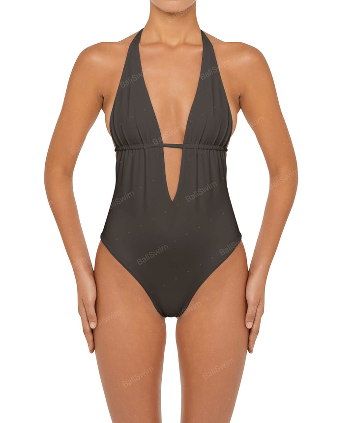 BSWS-S53 Plunge Neck Tunneled Underbust One Piece