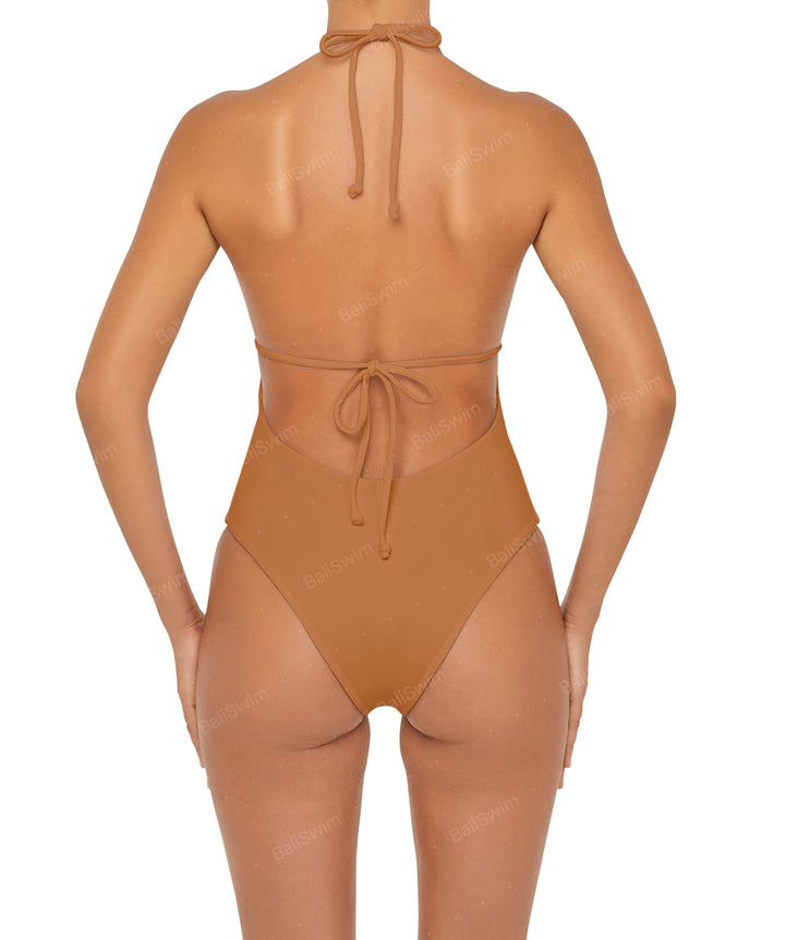 BSWS-S53 Plunge Neck Tunneled Underbust One Piece