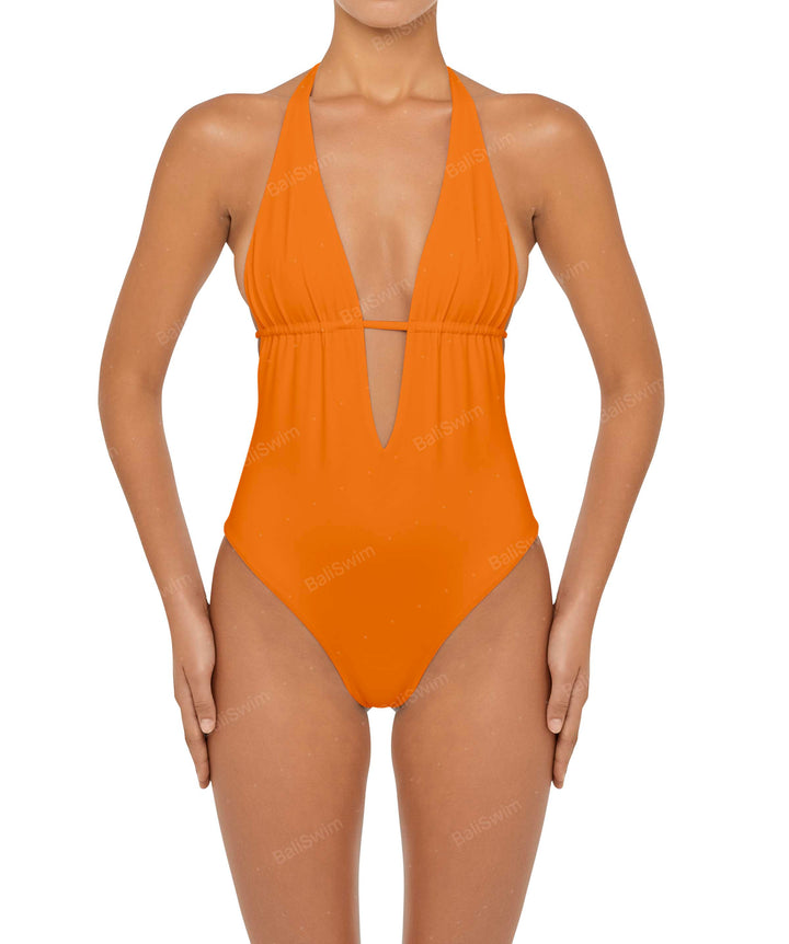 BSWS-S53 Plunge Neck Tunneled Underbust One Piece