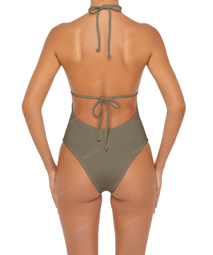 BSWS-S53 Plunge Neck Tunneled Underbust One Piece