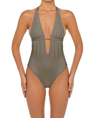BSWS-S53 Plunge Neck Tunneled Underbust One Piece