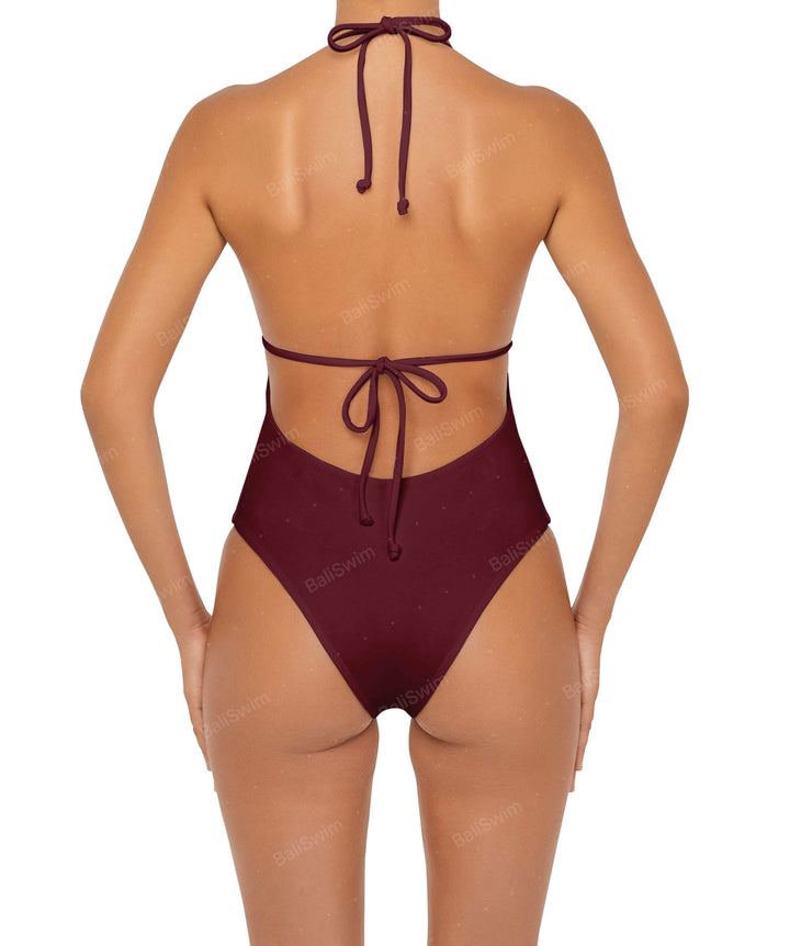 BSWS-S53 Plunge Neck Tunneled Underbust One Piece