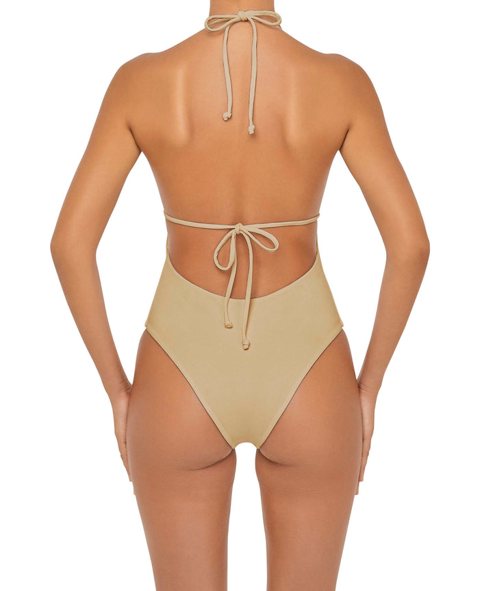 BSWS-S53 Plunge Neck Tunneled Underbust One Piece