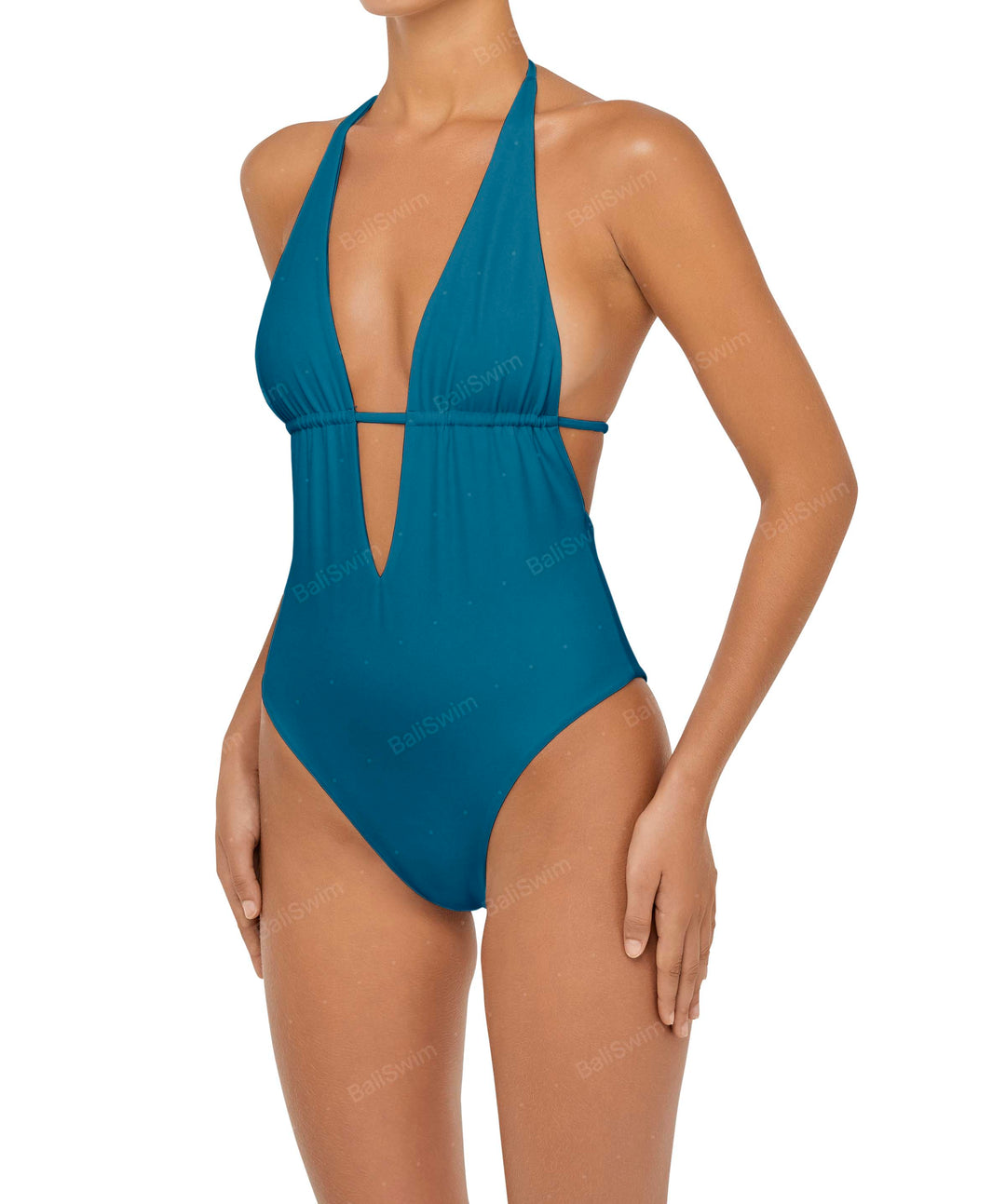 BSWS-S53 Plunge Neck Tunneled Underbust One Piece