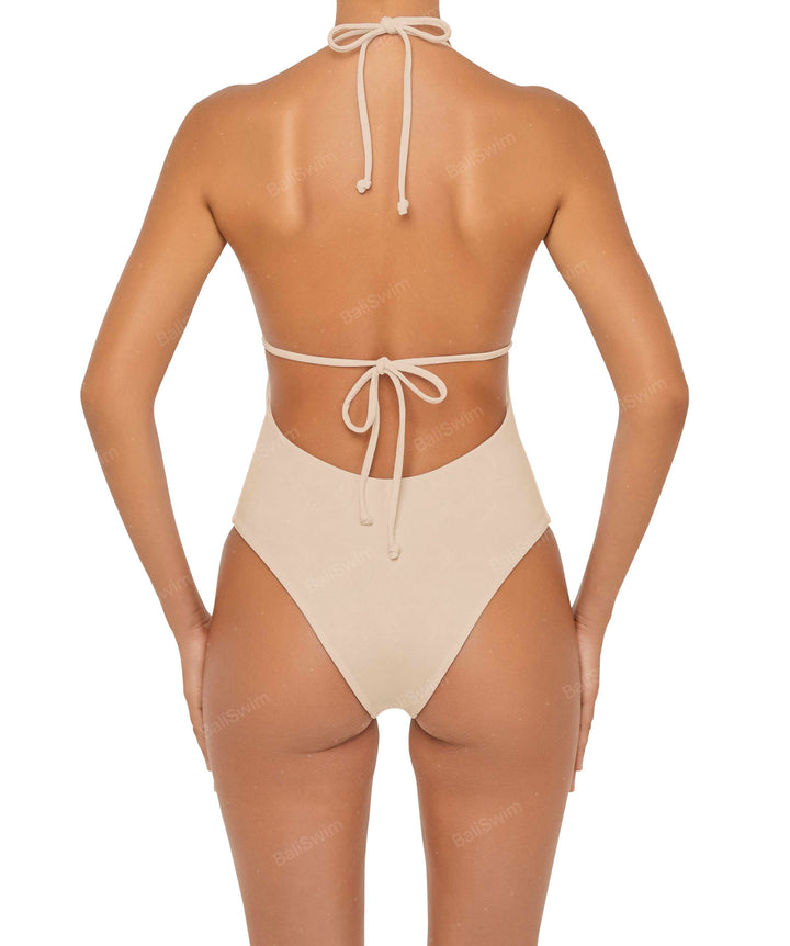 BSWS-S53 Plunge Neck Tunneled Underbust One Piece