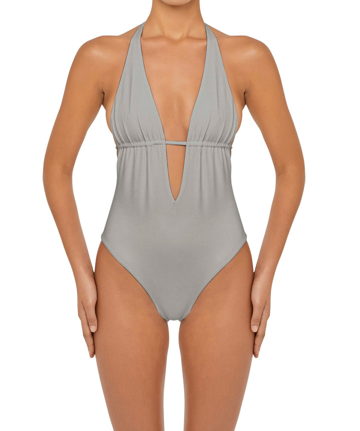 BSWS-S53 Plunge Neck Tunneled Underbust One Piece