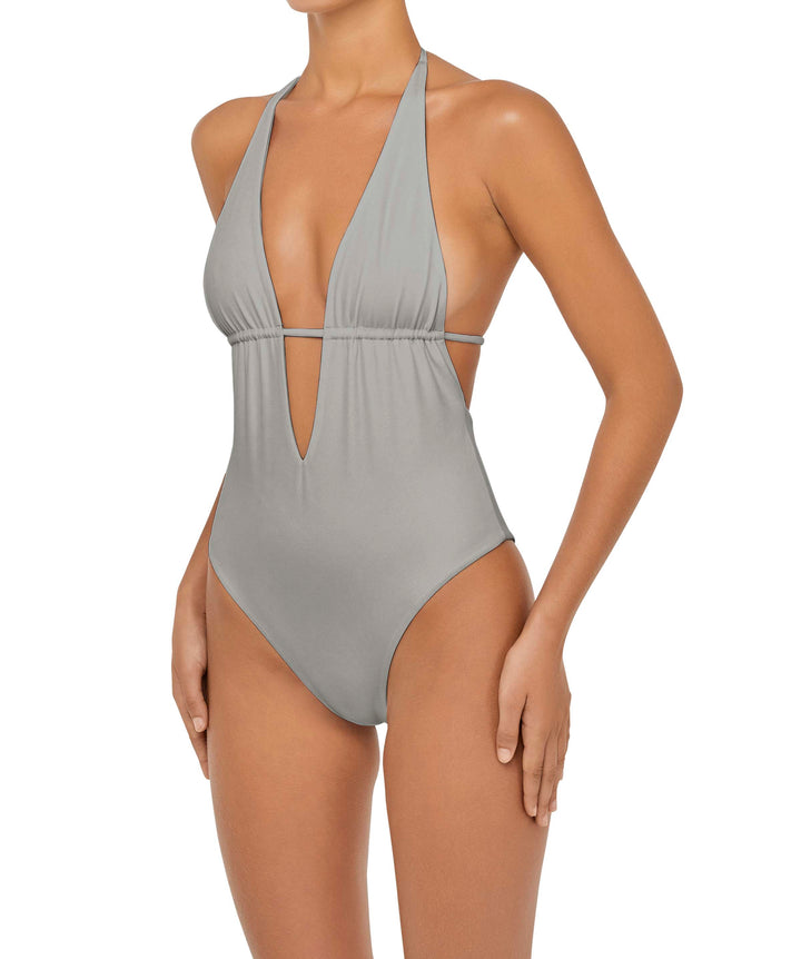 BSWS-S53 Plunge Neck Tunneled Underbust One Piece