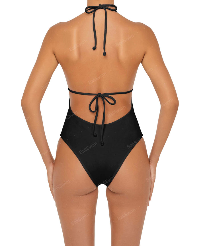 BSWS-S53 Plunge Neck Tunneled Underbust One Piece