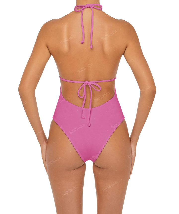 BSWS-S53 Plunge Neck Tunneled Underbust One Piece