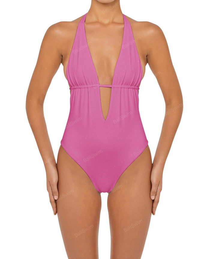 BSWS-S53 Plunge Neck Tunneled Underbust One Piece