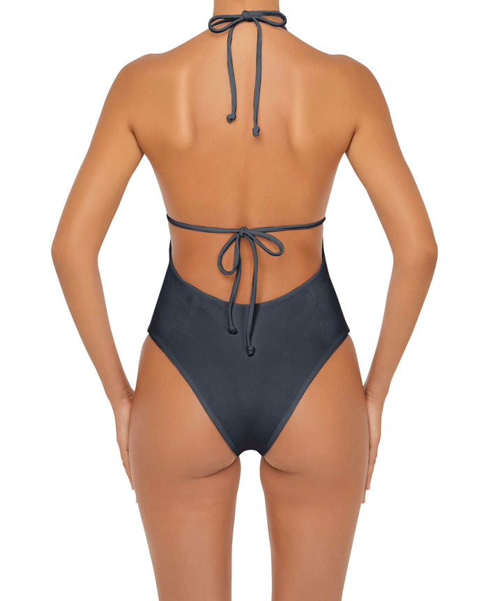 BSWS-S53 Plunge Neck Tunneled Underbust One Piece