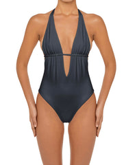 BSWS-S53 Plunge Neck Tunneled Underbust One Piece