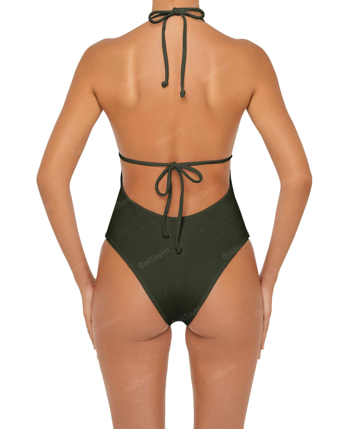 BSWS-S53 Plunge Neck Tunneled Underbust One Piece