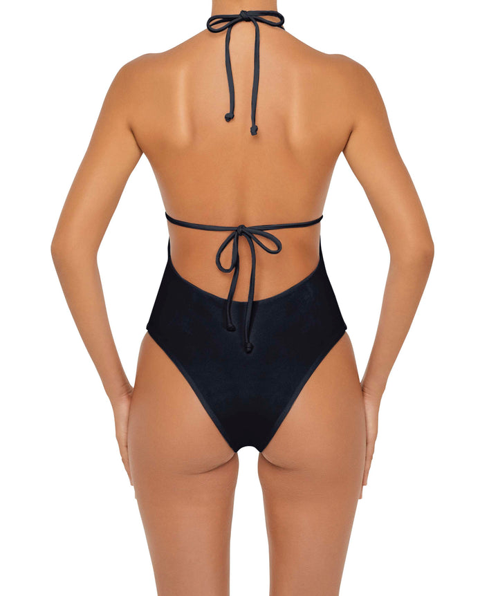 BSWS-S53 Plunge Neck Tunneled Underbust One Piece