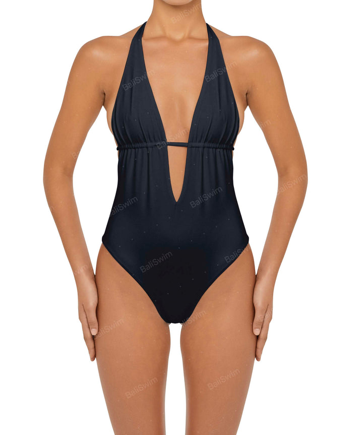 BSWS-S53 Plunge Neck Tunneled Underbust One Piece