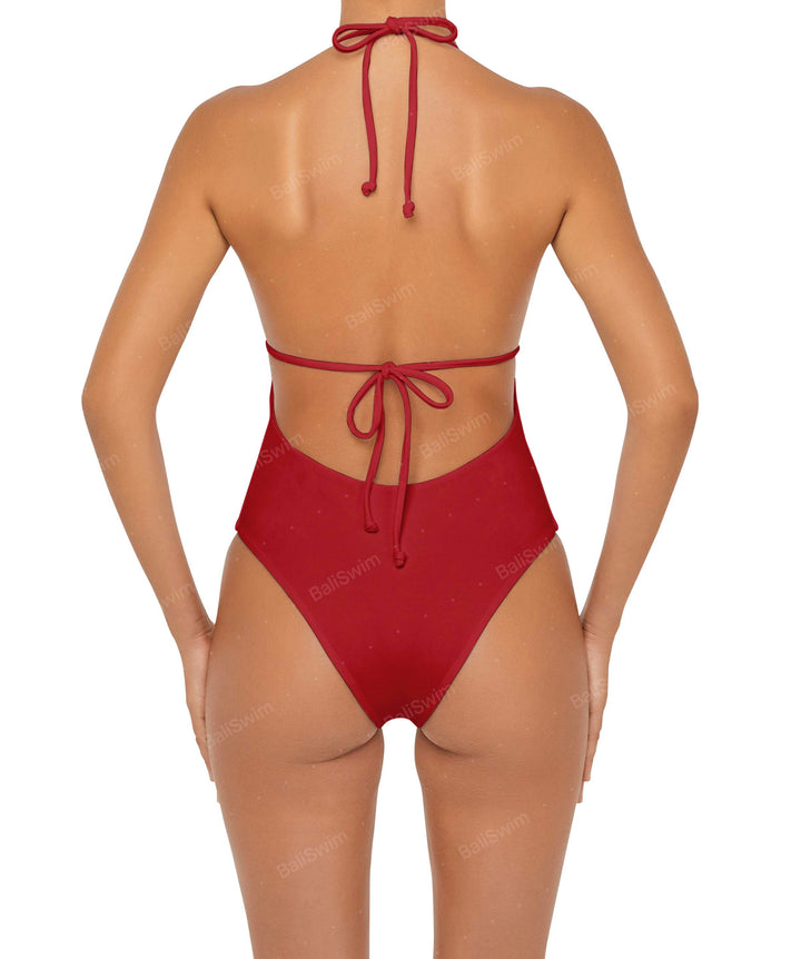 BSWS-S53 Plunge Neck Tunneled Underbust One Piece