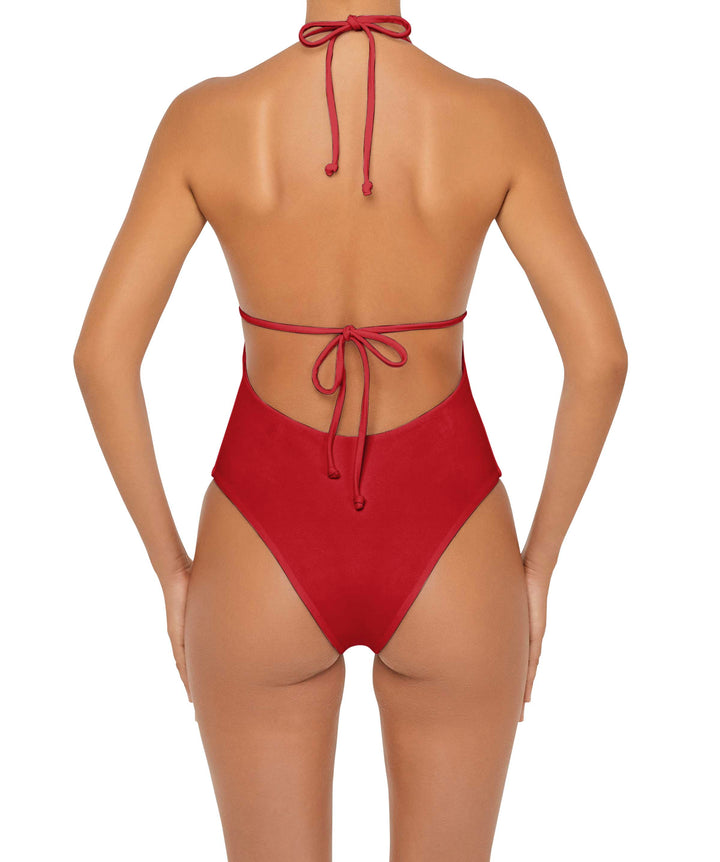 BSWS-S53 Plunge Neck Tunneled Underbust One Piece