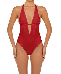 BSWS-S53 Plunge Neck Tunneled Underbust One Piece