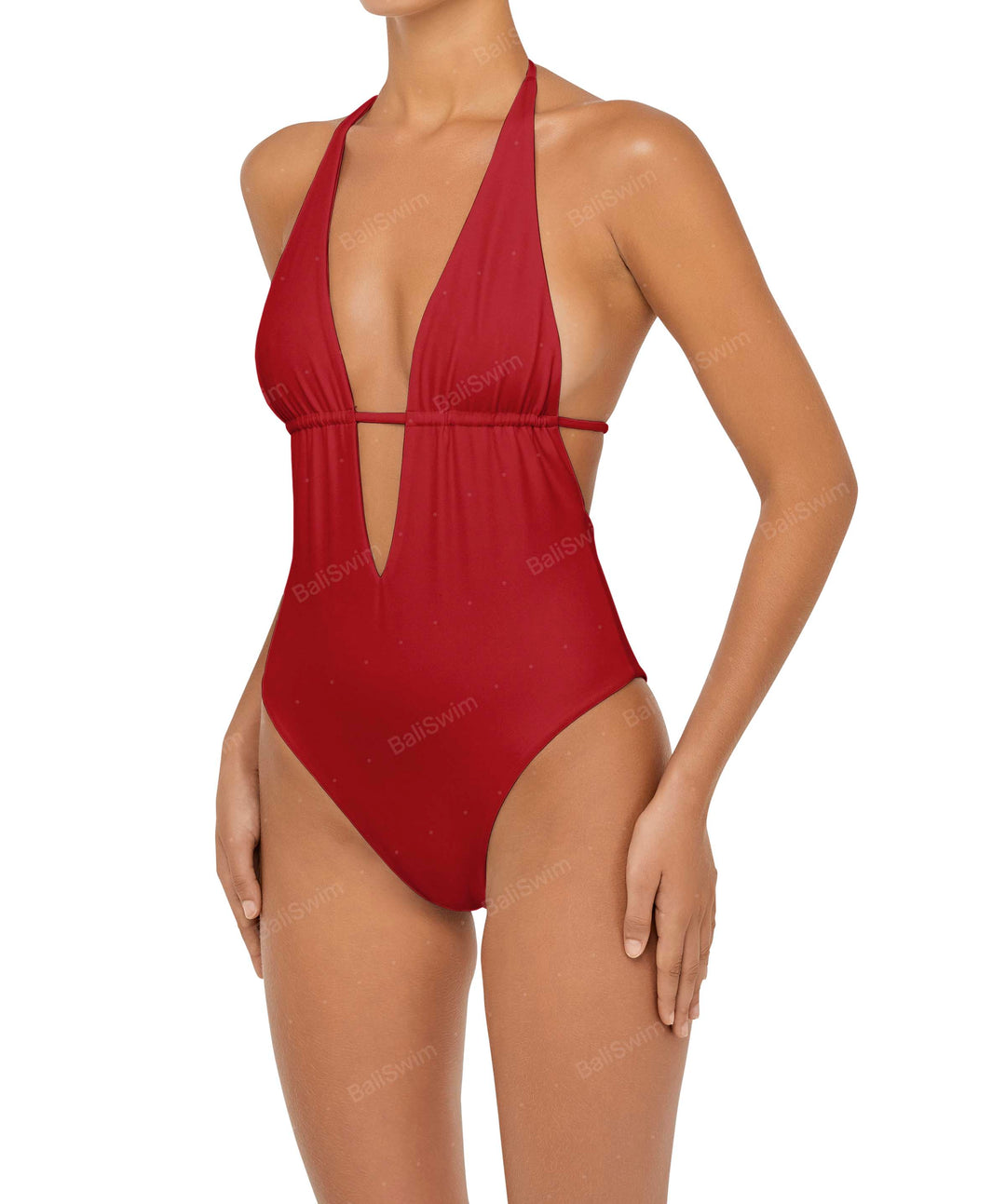 BSWS-S53 Plunge Neck Tunneled Underbust One Piece