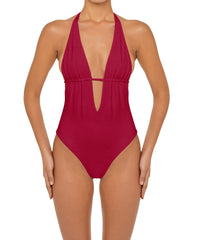 BSWS-S53 Plunge Neck Tunneled Underbust One Piece