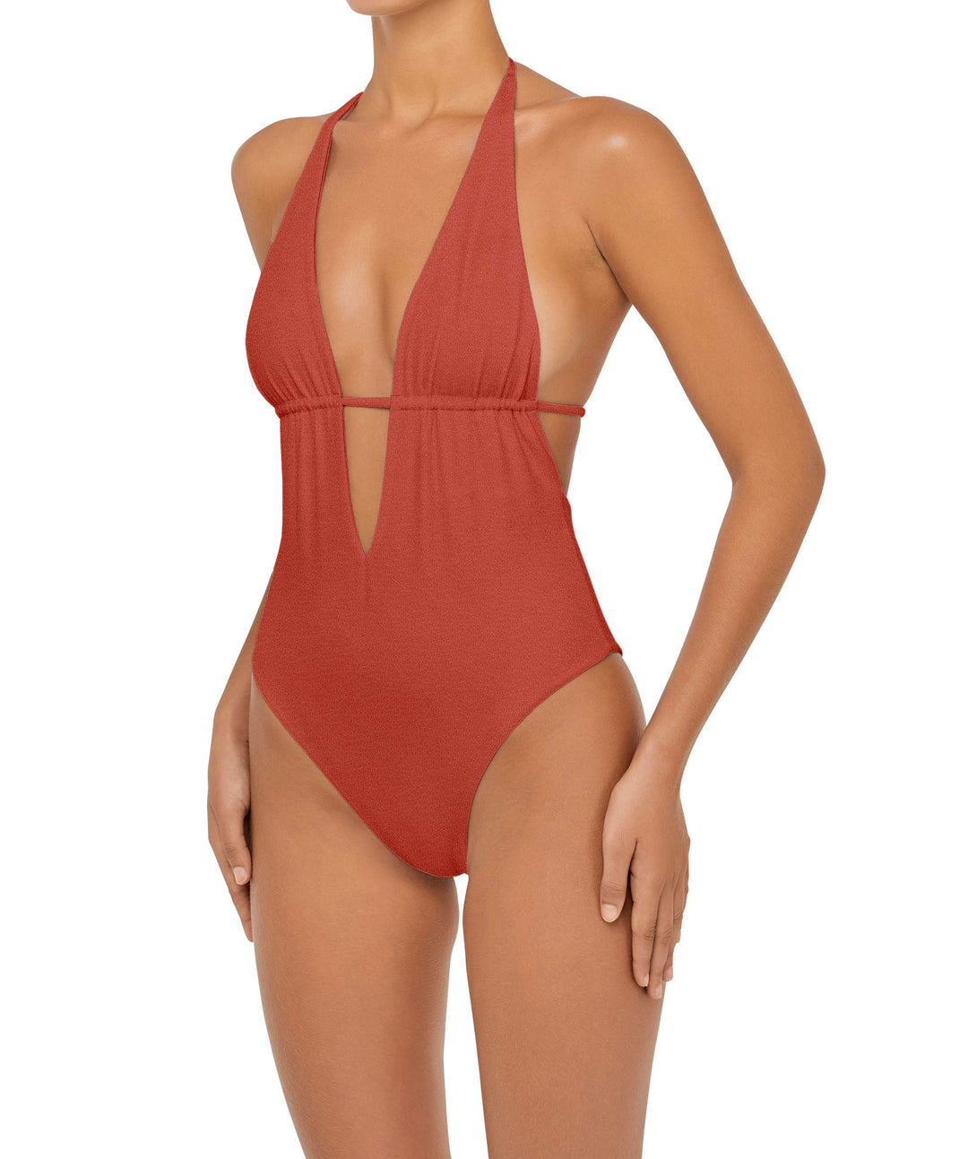 BSWS-S53 Plunge Neck Tunneled Underbust One Piece
