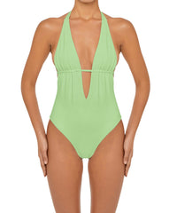 BSWS-S53 Plunge Neck Tunneled Underbust One Piece