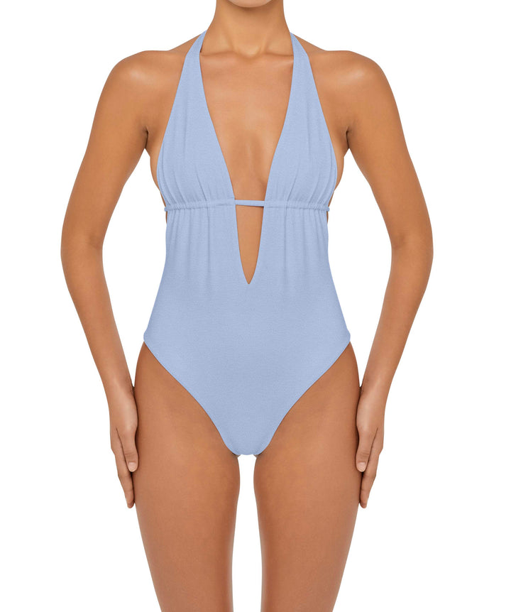 BSWS-S53 Plunge Neck Tunneled Underbust One Piece