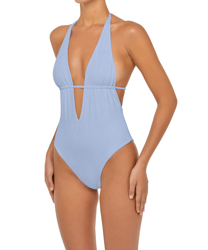 BSWS-S53 Plunge Neck Tunneled Underbust One Piece