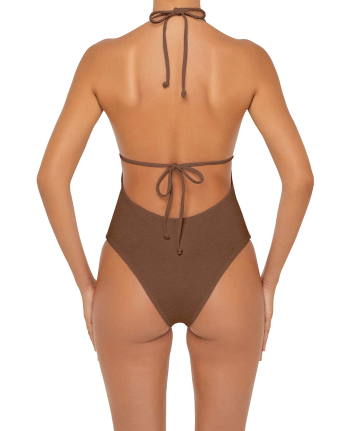 BSWS-S53 Plunge Neck Tunneled Underbust One Piece