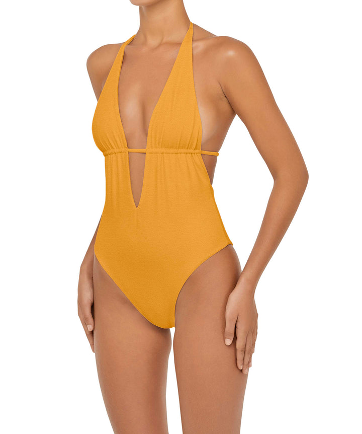 BSWS-S53 Plunge Neck Tunneled Underbust One Piece
