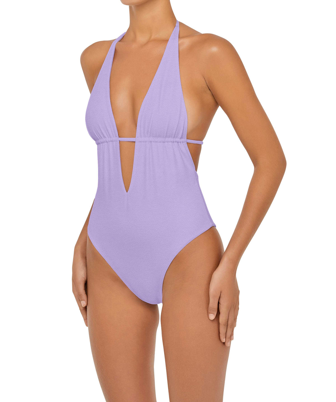 BSWS-S53 Plunge Neck Tunneled Underbust One Piece