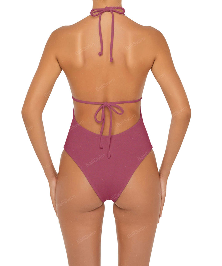 BSWS-S53 Plunge Neck Tunneled Underbust One Piece