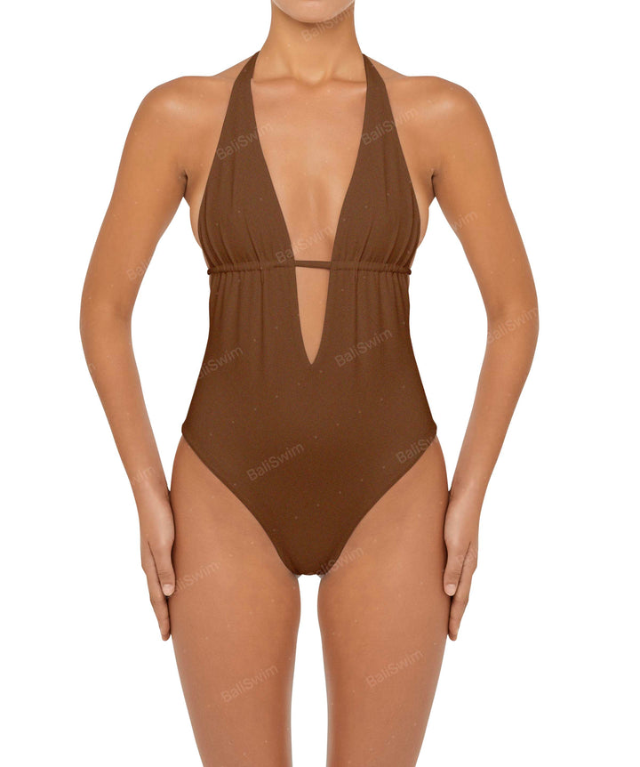 BSWS-S53 Plunge Neck Tunneled Underbust One Piece