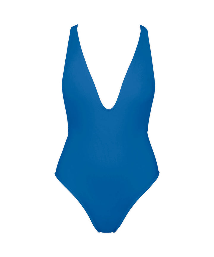 BSWS-S54 Plunge Neck Criss Cross One Piece